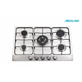 5 Burner Stainless Steel Gas Hob Cooker